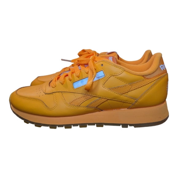 Reebok Classic Leather Sz 9 Sneakers Popsicle Edition Men's Spark Orange… - Picture 9 of 11